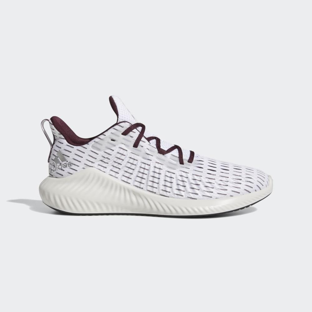 Adidasi Alergare Adidas Alphabounce+ Dama Romania - Albi/Argintii Metal/Visinii EF8183